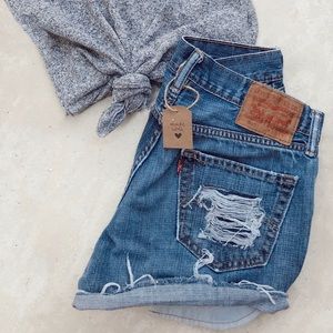 Distressed Vintage Levi Shorts